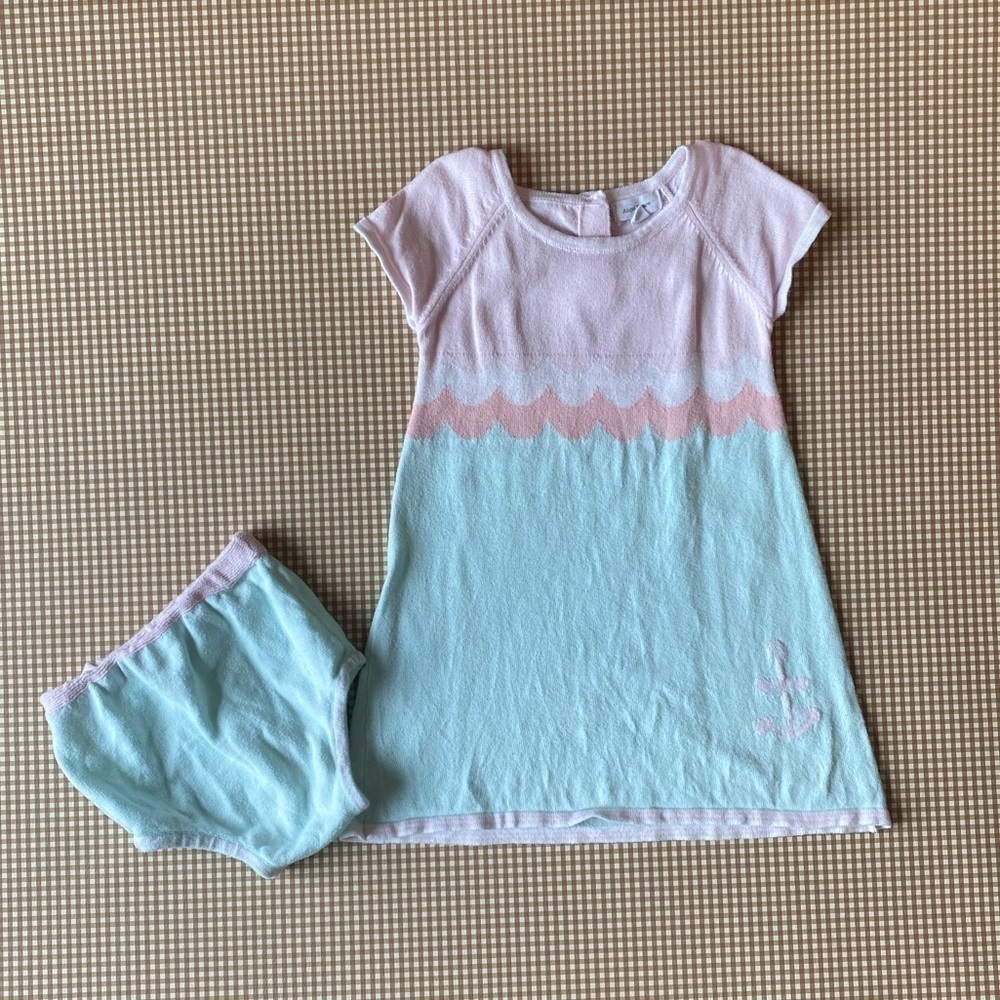 Anger Dear anchor dress w/bloomers.‎ 12-18 months